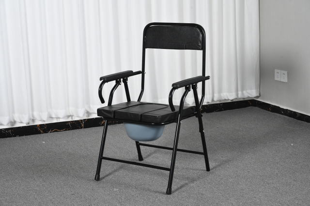 Ghế Commode ống sắt sơn tĩnh điện c&oacute; thể gập lại 