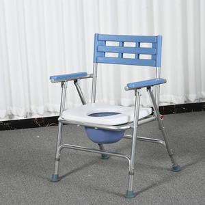 Silla c&oacute;moda plegable de acero inoxidable con altura ajustable